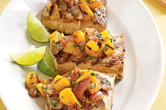 Fiery Grilled Peach and Habanero Salsa