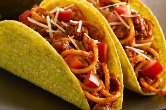 Fiesta Spaghetti Tacos