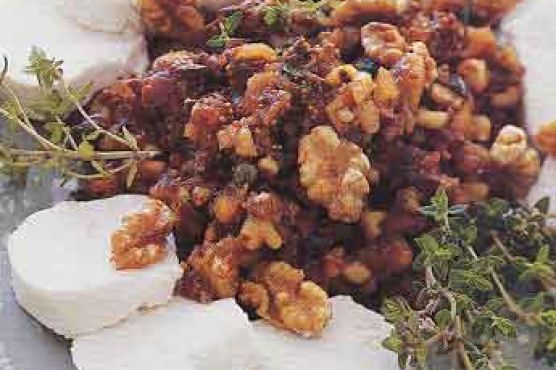 Fig and Walnut Tapenade with Goat Cheese