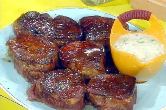 Filet of Beef Steaks with Horseradish Sauce