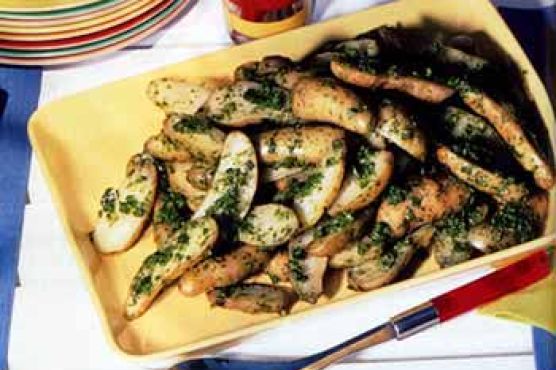 Fingerling Potato Salad with Green Chile-Cilantro Salsa