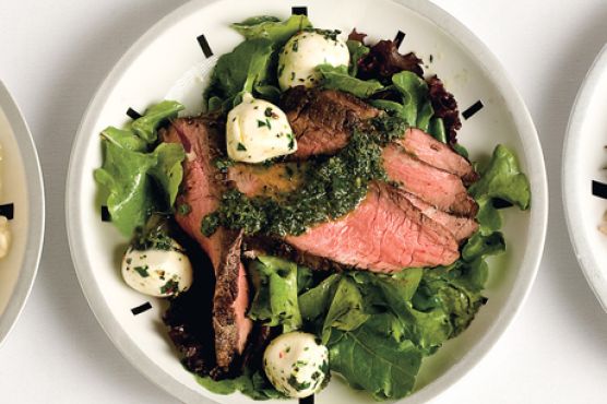 Flank Steak Salad with Chimichurri Dressing