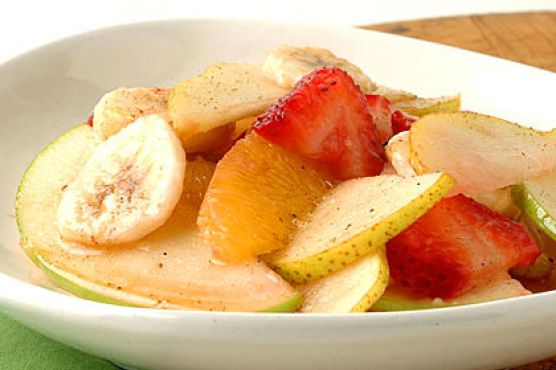 Fresh Fruit Salad with Nutmeg-Cinnamon Syrup