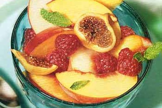 Fresh Summer Fruit in Ginger-Wine Syrup