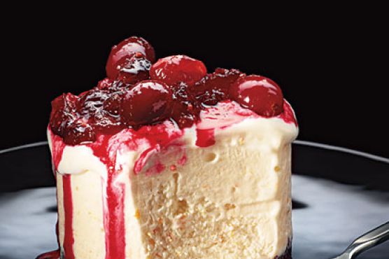 Frozen Orange Tortes with Cranberry Compote