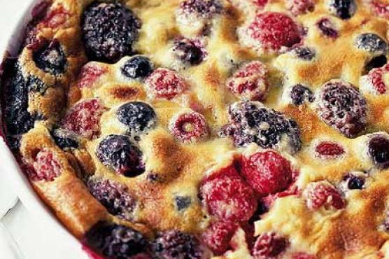 Fruit & almond clafoutis