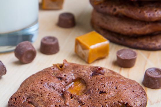 Fudgy Rolo Brownie Cookies