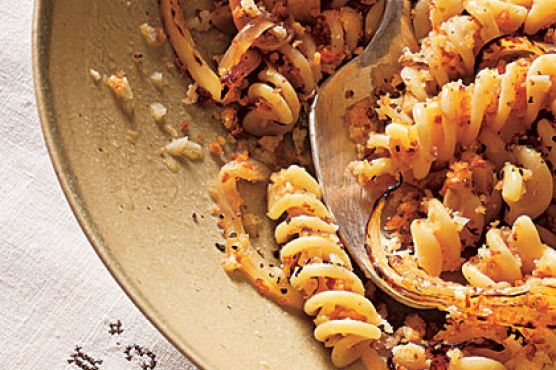 Fusilli with Caramelized Spring Onions and White Wine