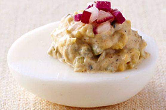 Garam Masala Deviled Eggs