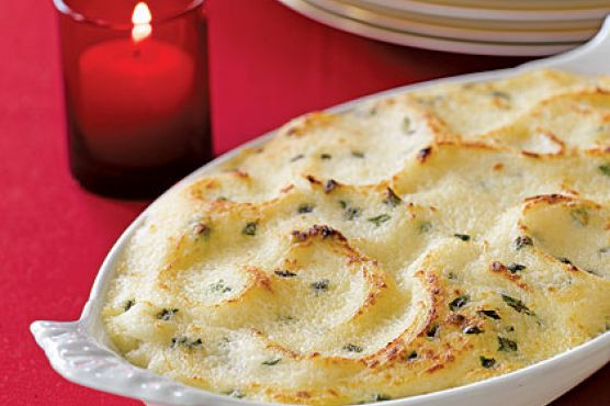 Garlic Mashed-Potato Gratin