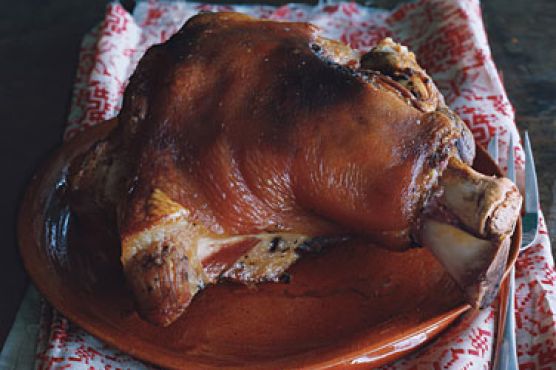 Garlic-Roasted Pork Shoulder