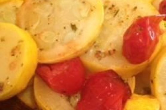 Garlic Roasted Summer Squash