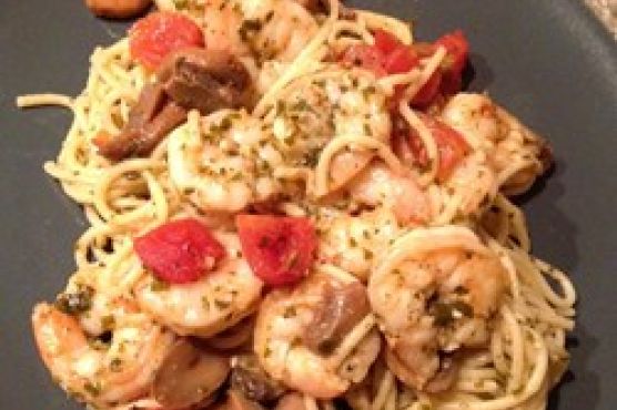 Garlic Shrimp Pasta