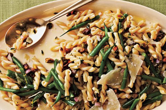 Gemelli Salad with Green Beans, Pistachios, and Lemon-Thyme Vinaigrette