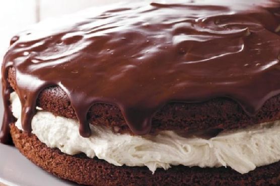 Giant Ganache-Topped Whoopie Pie