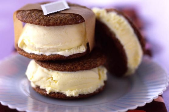 Gingersnap Lemon Ice Cream Sandwiches