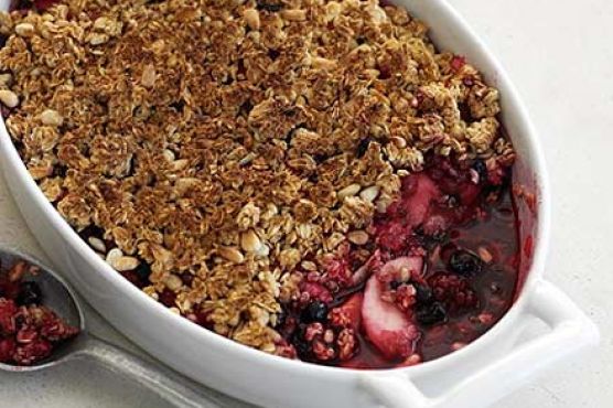 Gingery compote crunch