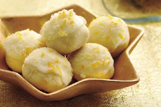 Glazed Orange-Almond Cookies