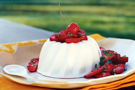 Goat Cheese and Honey Blancmange