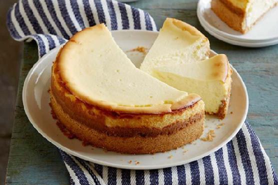 Goat Cheese Cheesecake with Spiced Wafer Crust