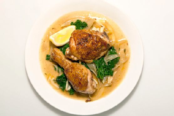 Google's Braised Chicken and Kale