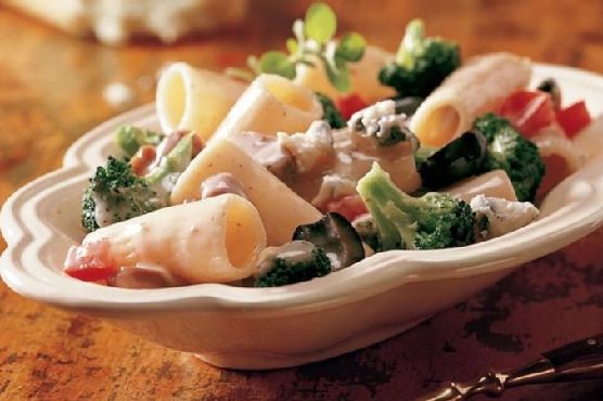 Gorgonzola Rigatoni with Vegetables