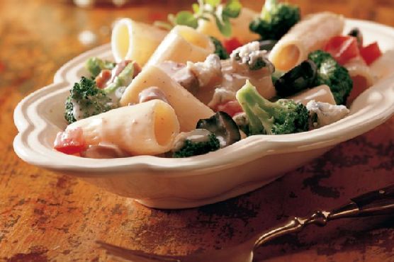 Gorgonzola Rigatoni with Vegetables