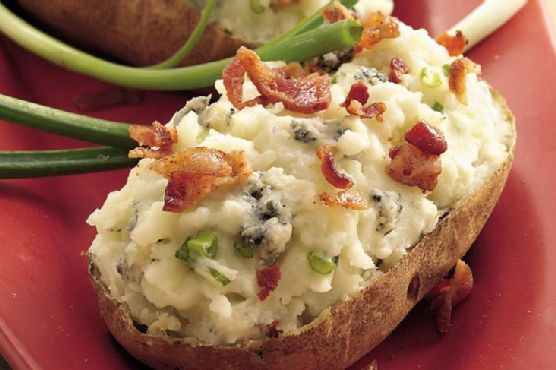 Gorgonzola Twice-Baked Potatoes with Bacon