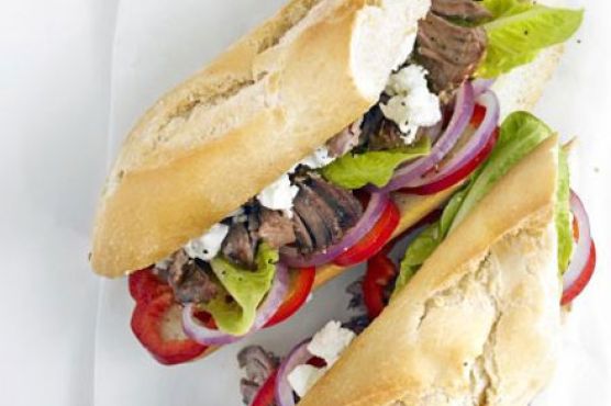 Greek lamb baguette