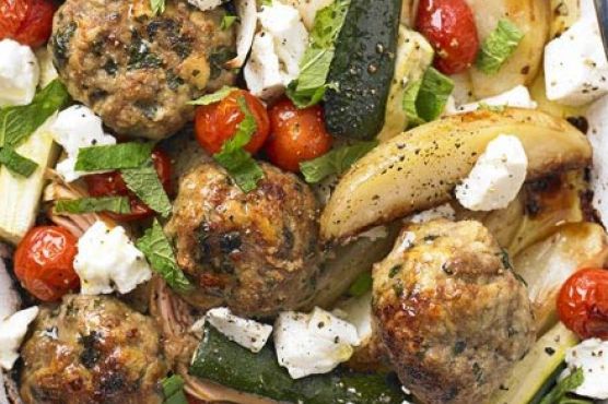 Greek lamb tray bake