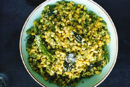 Green Bean, Corn, and Coconut Stir-Fry (Thoren)