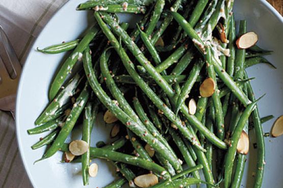 Green Bean Salad with Mustard Crema