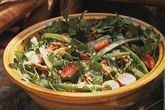 Green Bean, Watercress and Walnut Salad