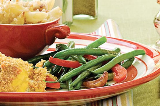 Green Beans With Caramelized Garlic