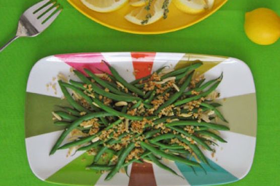 Green Beans with Lemon-Thyme Breadcrumbs