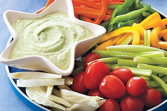 Green Goddess Dip with Crudités