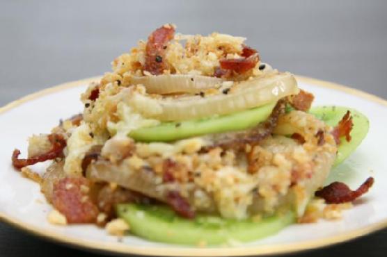Green Tomato and Vidalia Onion Gratin