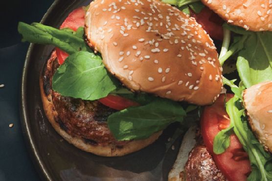 Grilled Burgers with Meyer Lemon Butter