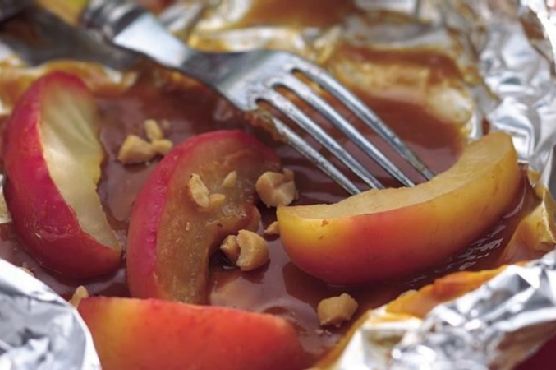 Grilled Caramel Apples