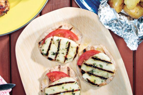 Grilled Cheese and Tomato Stacks