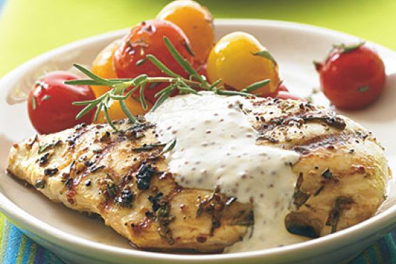 Grilled Chicken with Rustic Mustard Cream