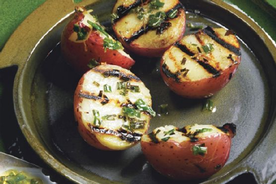 Grilled Chive Potatoes