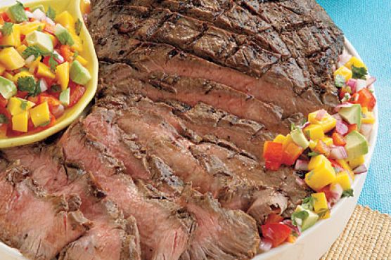 Grilled Flank Steak with Confetti Salsa