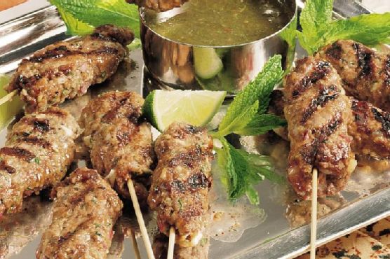 Grilled Ground Lamb on Skewers (Seekh Kabobs)