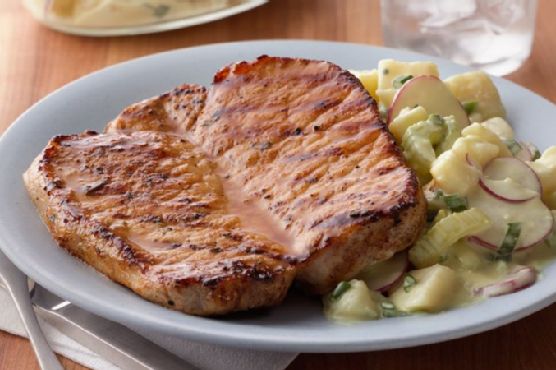 Grilled Honey-Mustard Pork Chops