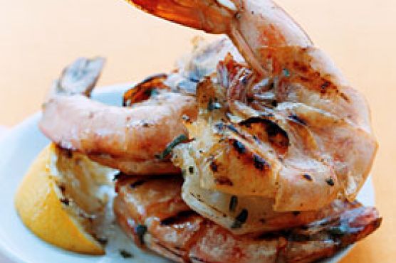 Grilled Jumbo Shrimp with Lemon and Oregano