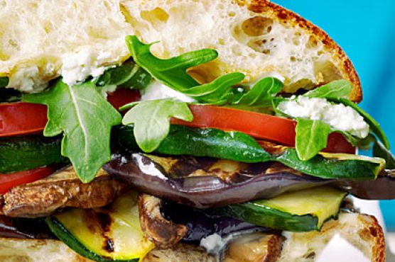 Grilled Mediterranean Vegetable Sandwiches