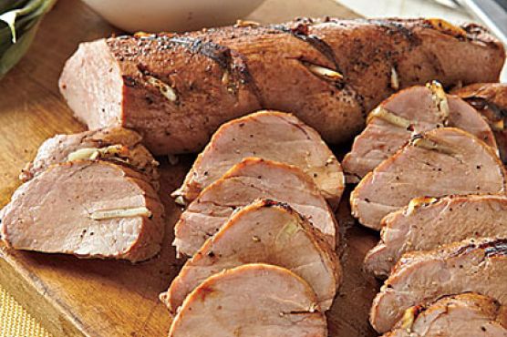 Grilled Pork Tenderloin with Green Tomato-Pineapple Salsa