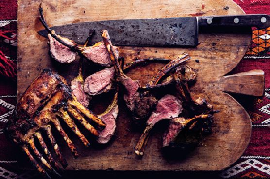 Grilled Saffron Rack of Lamb