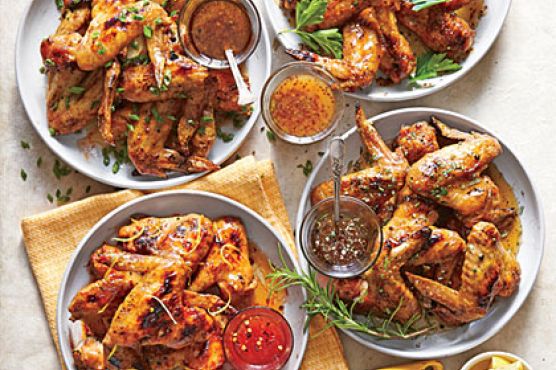 Grilled Salt-and-Pepper Chicken Wings